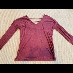 Long sleeve top with cut outs